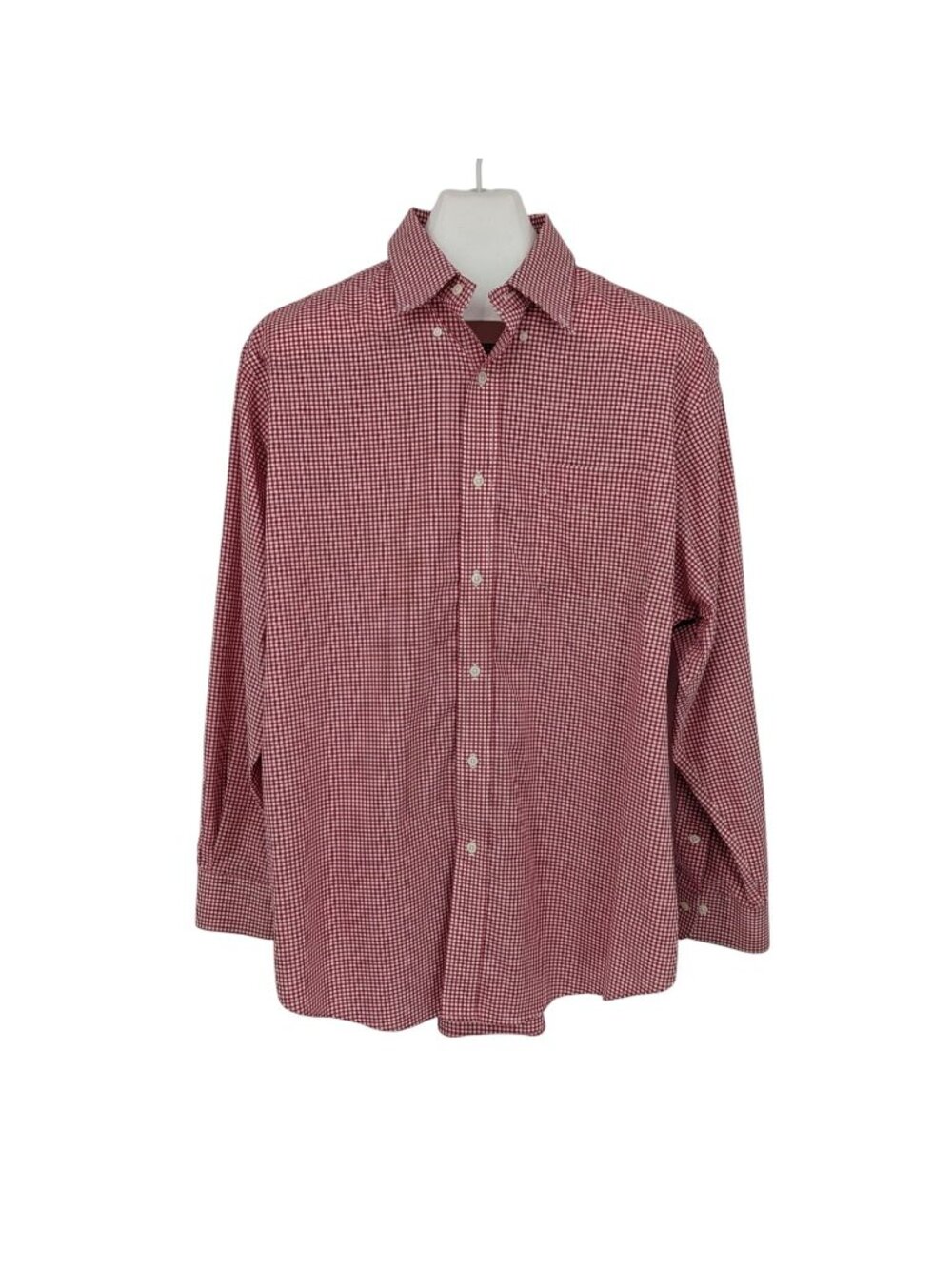 Lauren Ralph Lauren Gingham Button Down Shirt Classic Non Iron Preppy 17.5 34/35